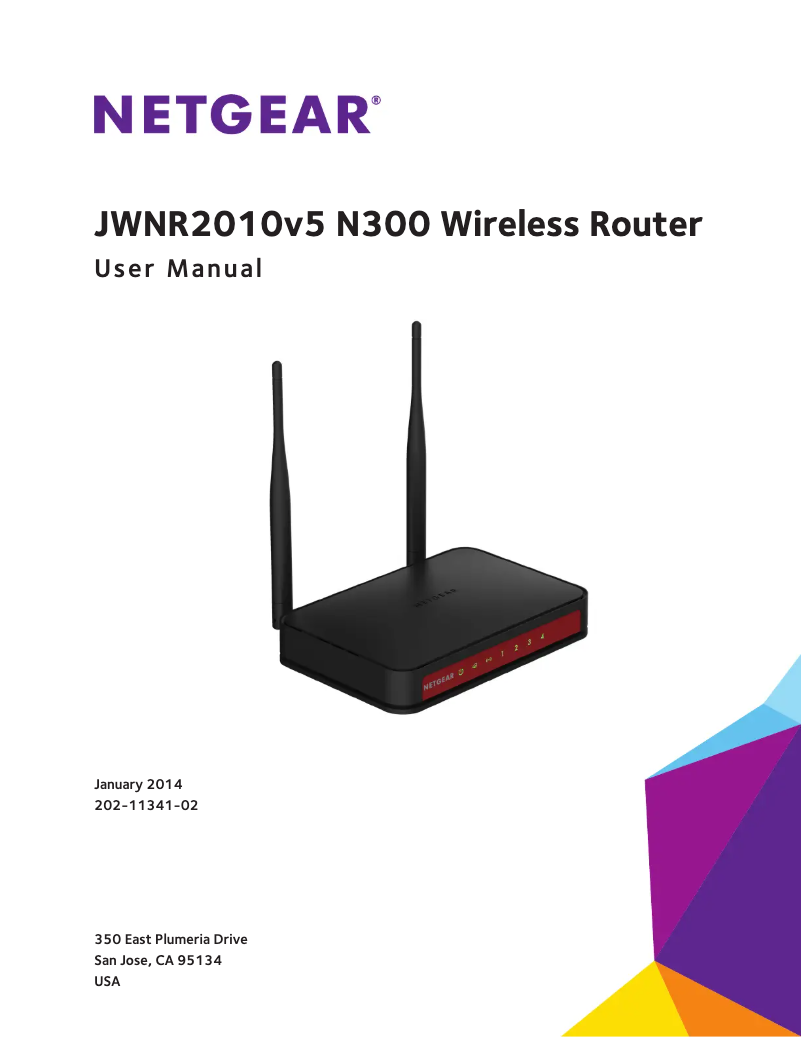 Page n°1 - Manuel utilisateur Netgear JWNR2010v5