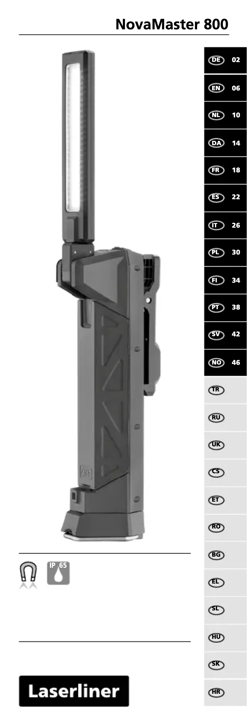 Page 1 de la notice Manuel utilisateur Laserliner NovaMaster 800