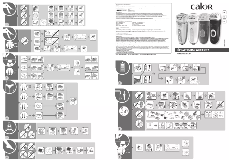 Page 1 de la notice Manuel utilisateur Calor Wet & Dry Spa Sensation EP9480C0