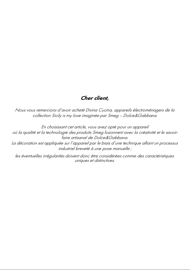 Image de la première page du manuel de l'appareil FAB5RDCG