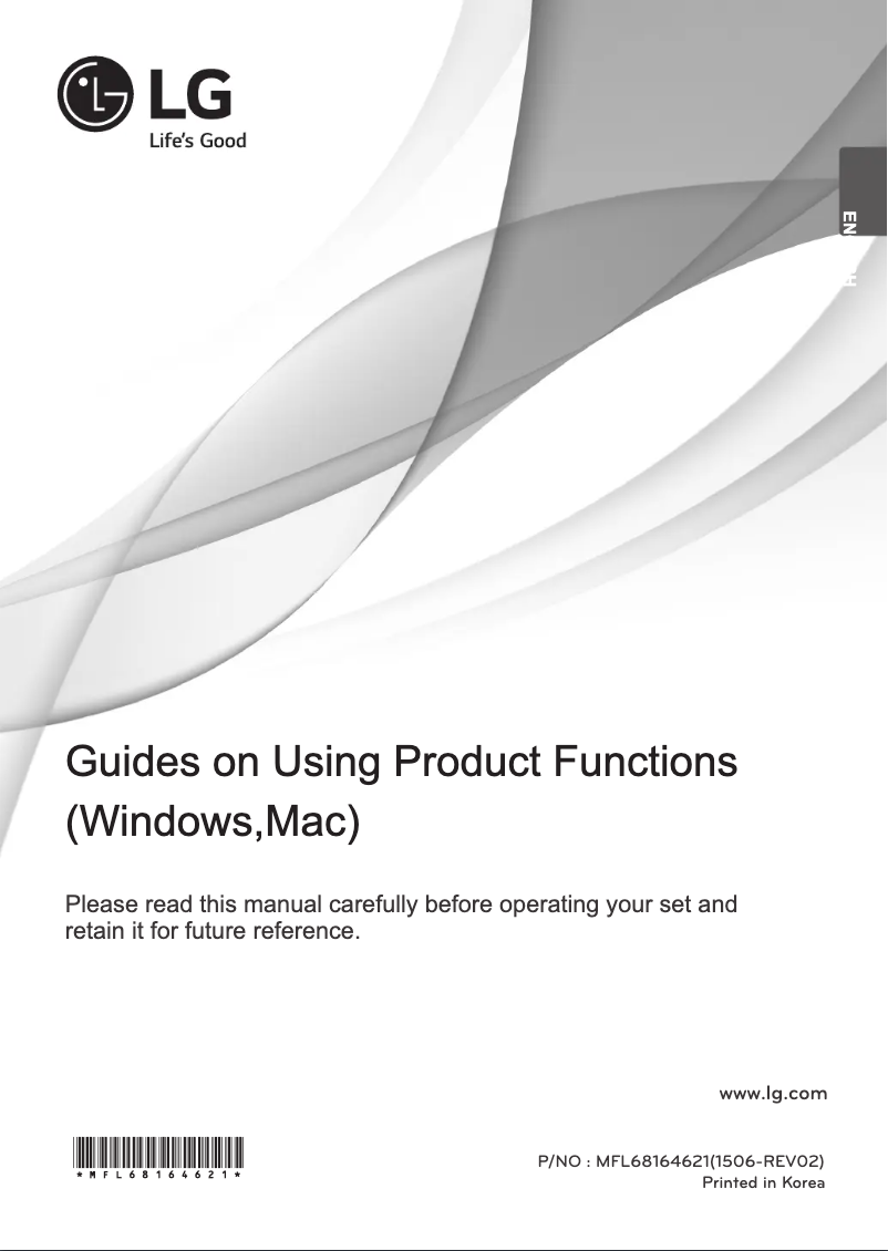 Image de la première page du manuel de l'appareil 34UM64-P