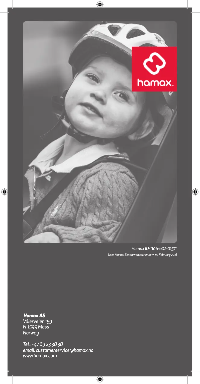 Page 1 de la notice Manuel utilisateur Hamax Zenith