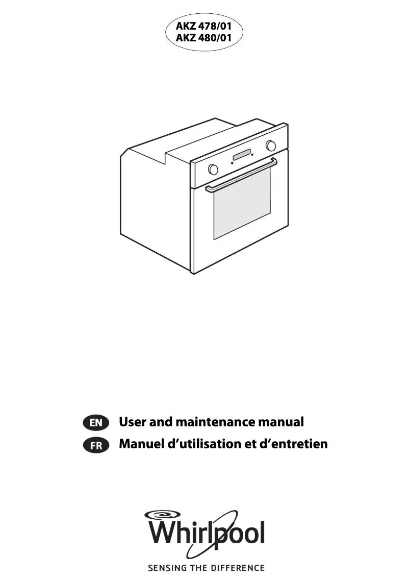 Página 1 del manual Manual de usuario Whirlpool AKZ 478/WH/01