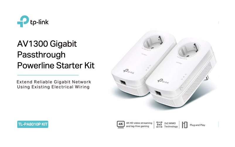 Image de la première page du manuel de l'appareil TL-PA8010P KIT V2