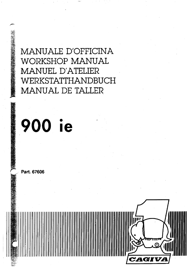 Page n°1 - Manuel utilisateur Cagiva 900 ie