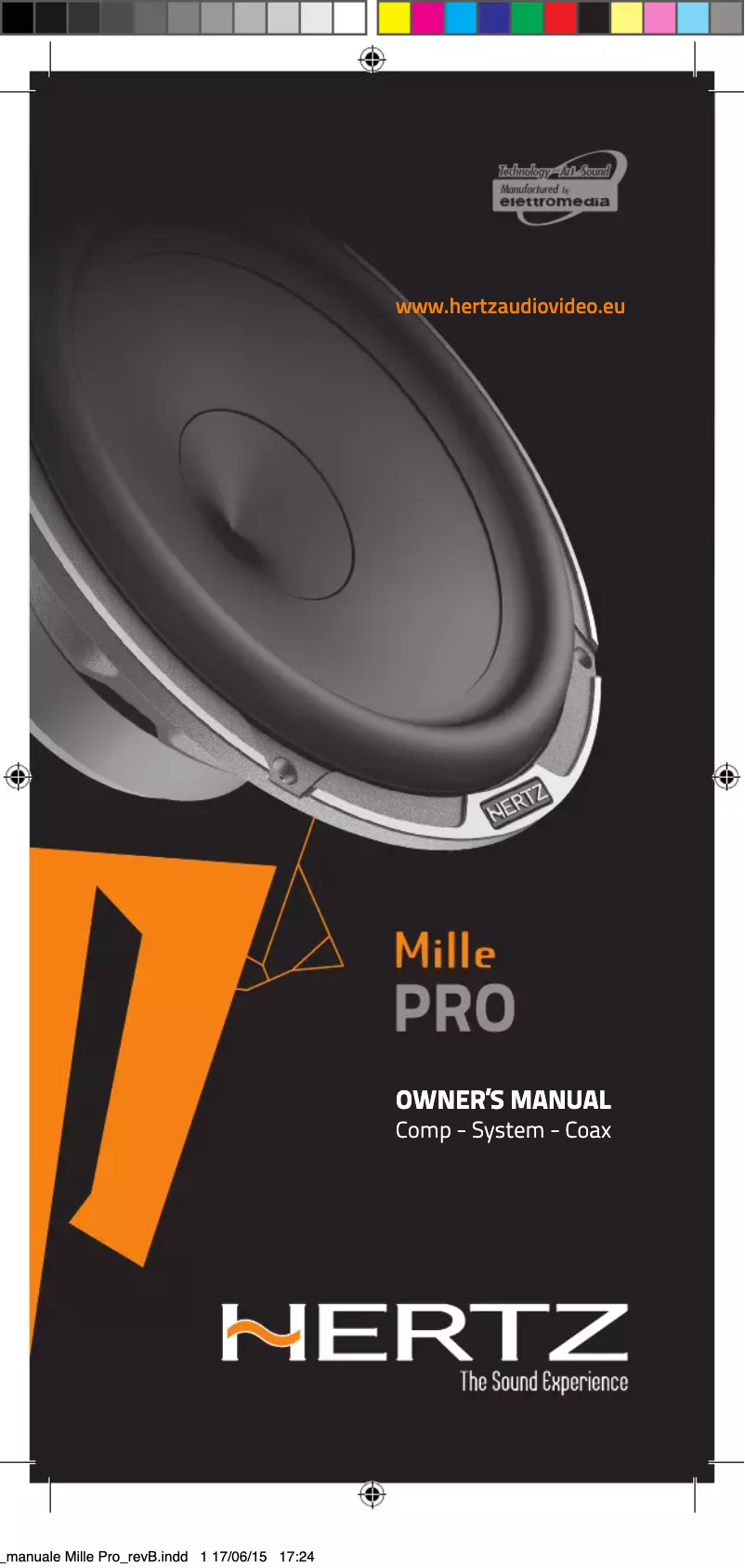 Image de la première page du manuel de l'appareil Mille Pro MPX 165.3