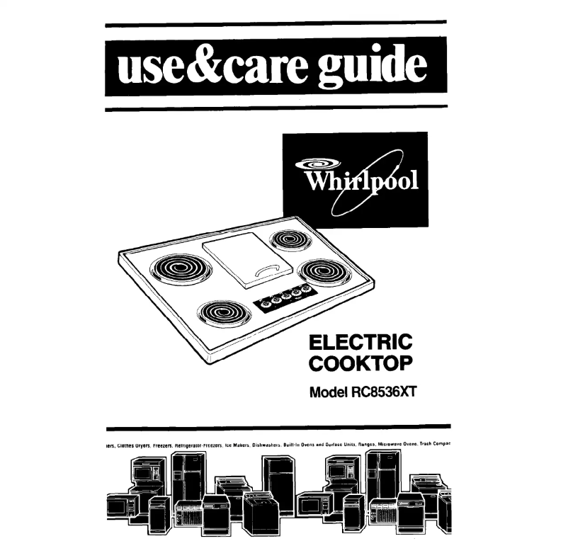 Page 1 of the manual User Manual Whirlpool RC8536XTN0