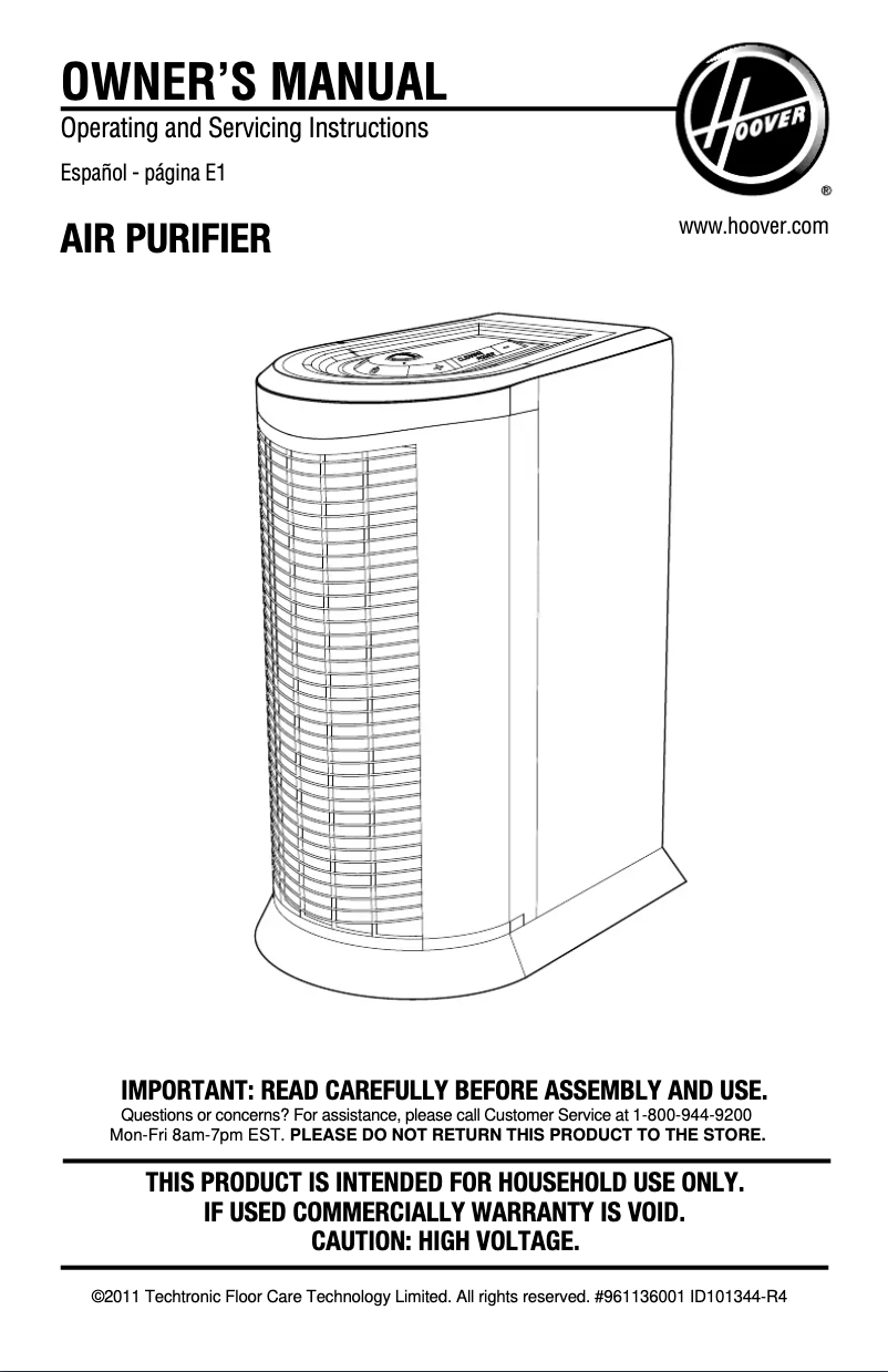 Imagen de la primera página del manual del dispositivo WH10200