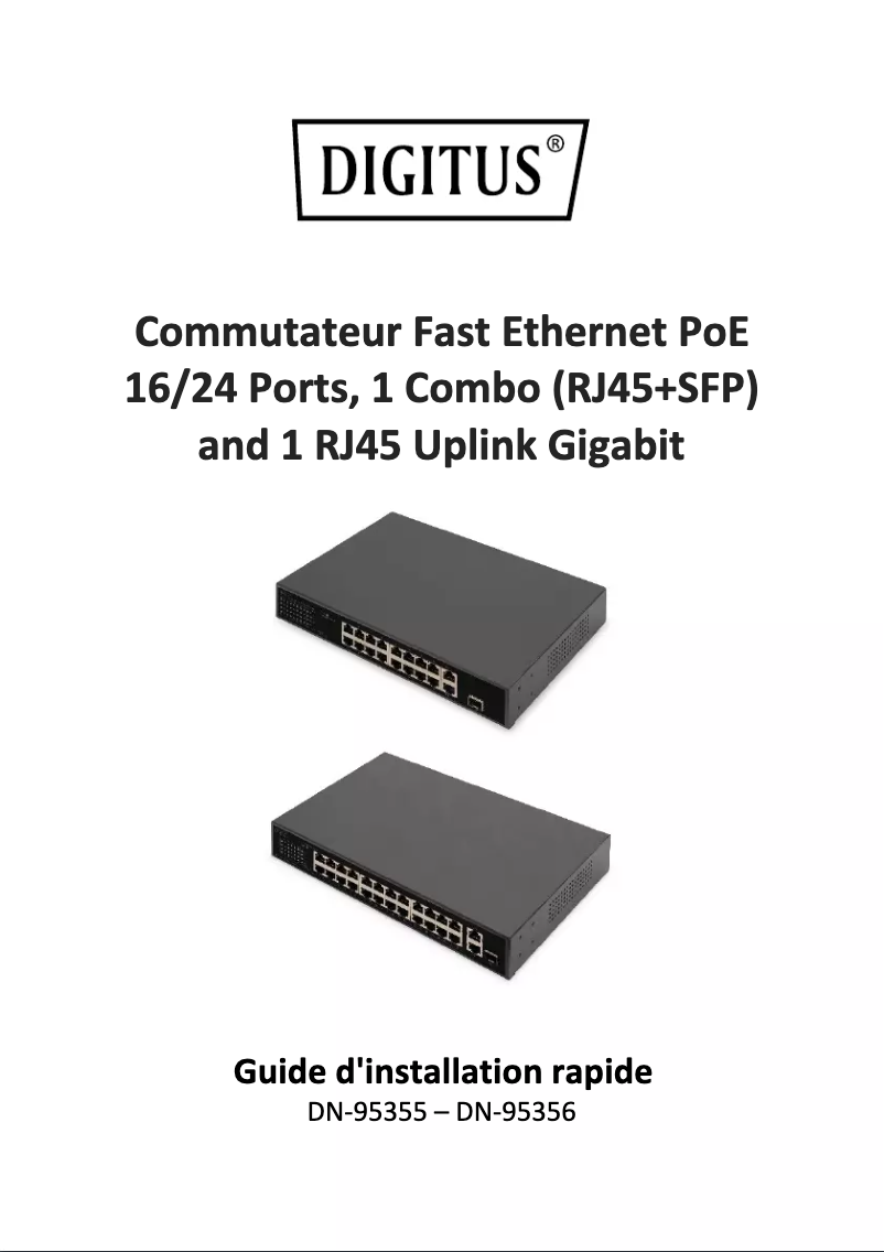 Page n°1 - Manuel utilisateur Digitus DN-95356