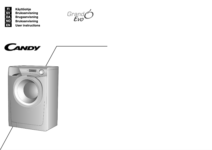 Page n°1 - Manuel utilisateur Candy EVO 1492D-S