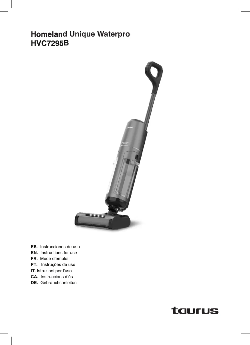 Page 1 de la notice Manuel utilisateur Taurus Homeland Unique Waterpro