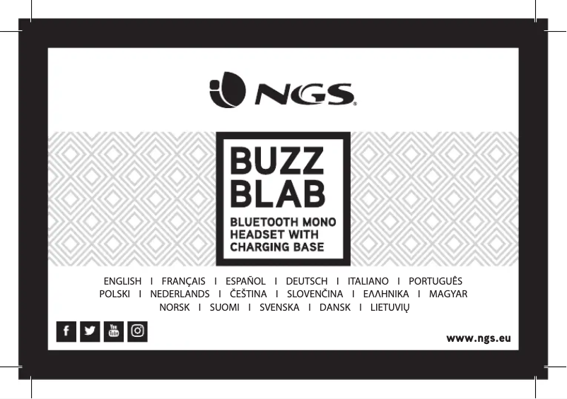 Page 1 de la notice Manuel utilisateur NGS Buzz Blab