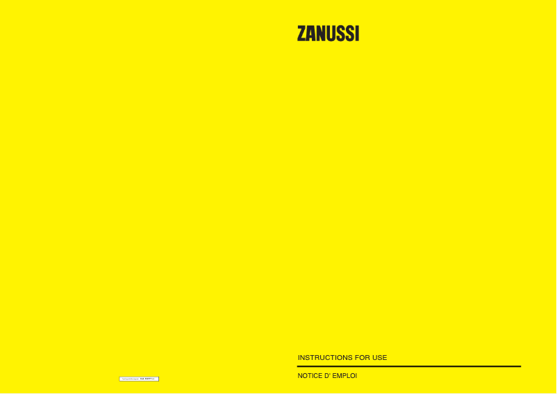 Page 1 de la notice Manuel utilisateur Zanussi ZX5540GL