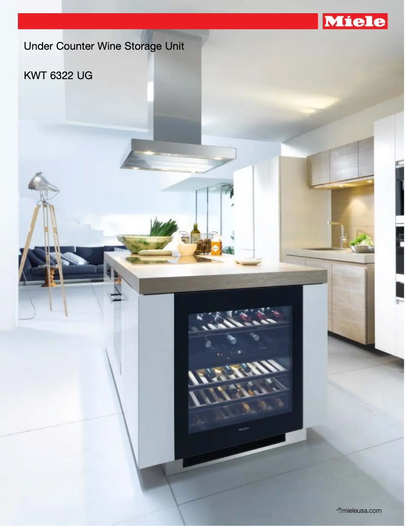 Page n°1 - Fiche technique Miele KWT 6322 UG