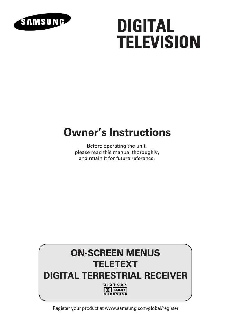 Page 1 de la notice Manuel utilisateur Samsung WS-28M204D