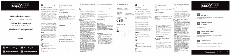 Page 1 de la notice Manuel utilisateur Maxxmee 05099