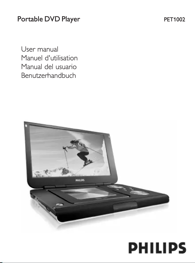 Page n°1 - Manuel utilisateur Philips PET1002