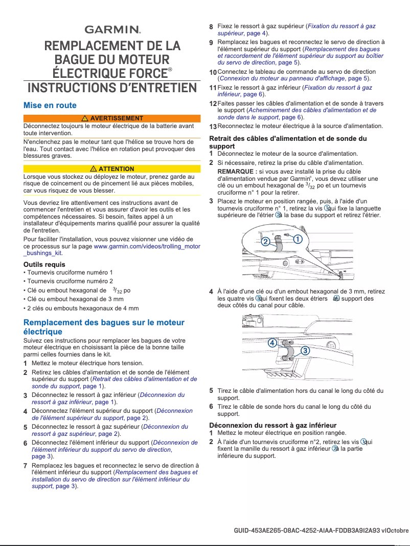 Image de la première page du manuel de l'appareil Force Trolling Motor Freshwater 50