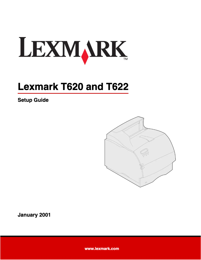 Página 1 del manual Manual de usuario Lexmark T622