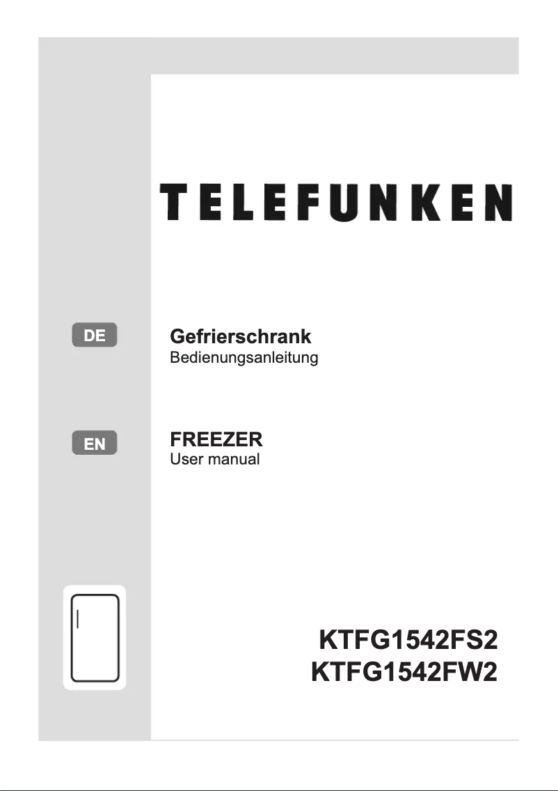 Page n°1 - Manuel utilisateur Telefunken KTFG1542FS2