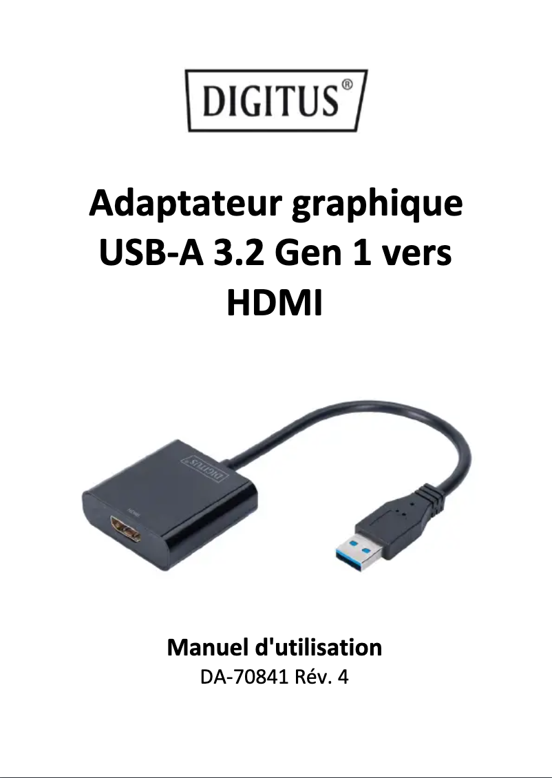 Page n°1 - Manuel utilisateur Digitus DA-70841
