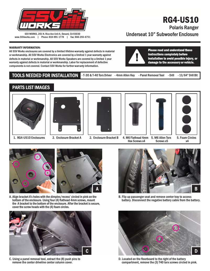 Image de la première page du manuel de l'appareil RG4-US10
