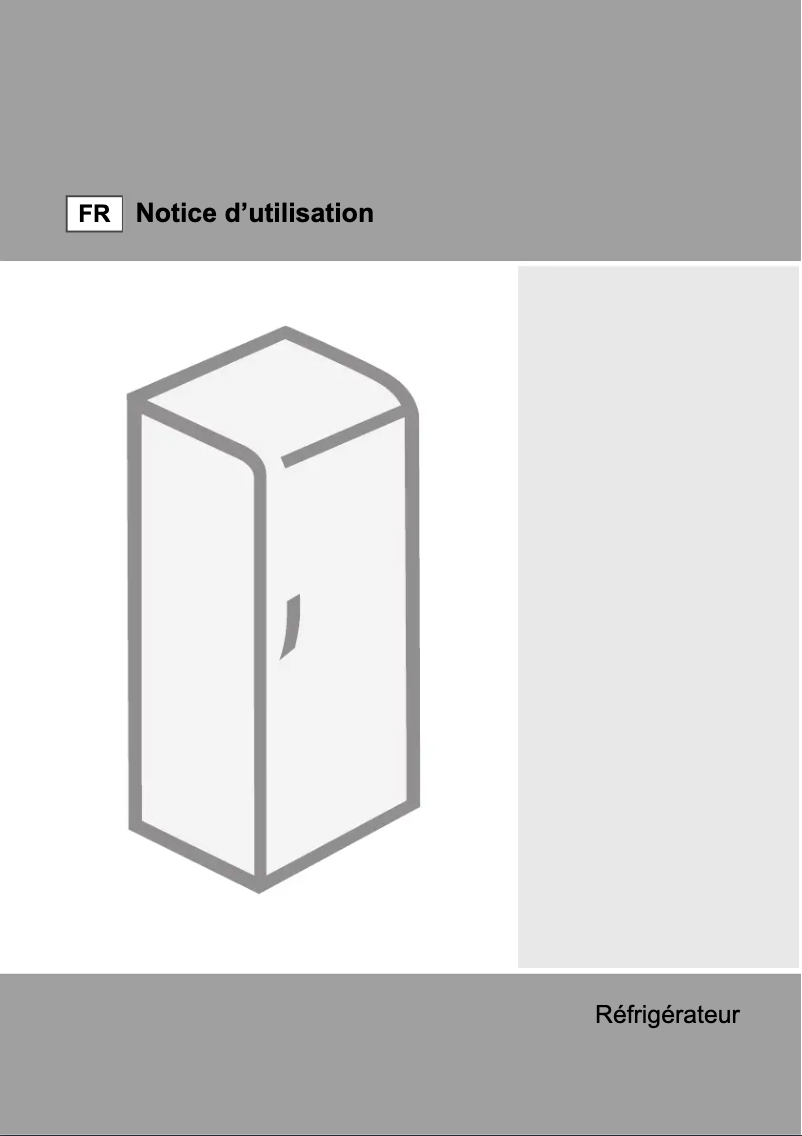 Page n°1 - Manuel utilisateur Gorenje RI41225