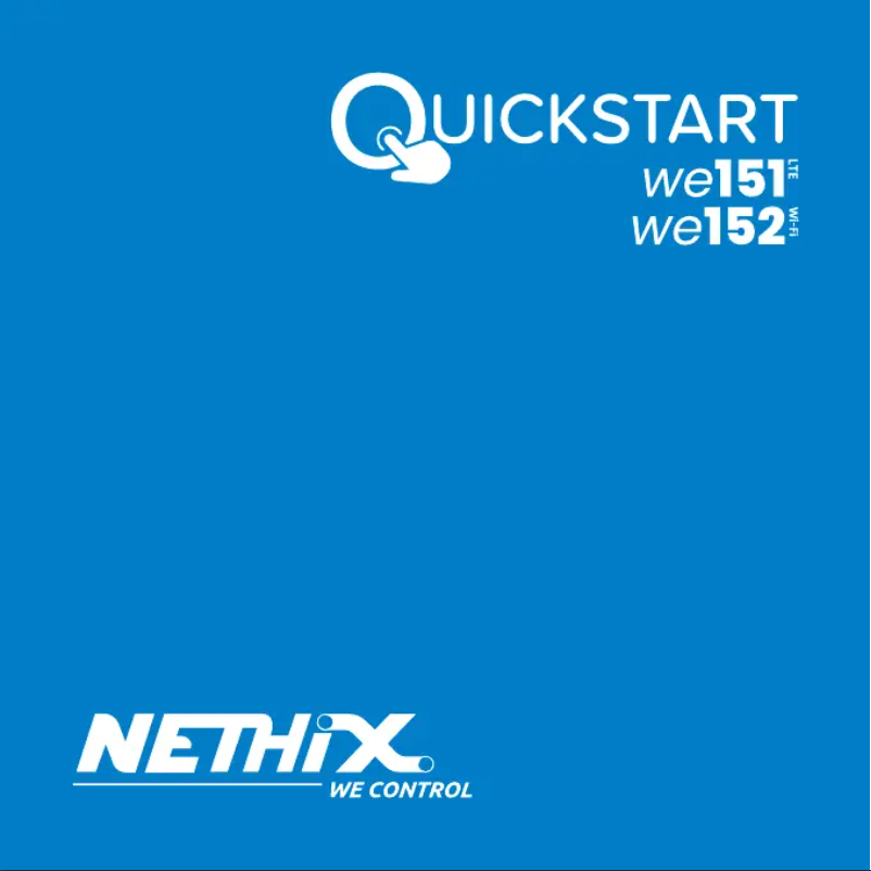 Image de la première page du manuel de l'appareil WE152 WI-FI