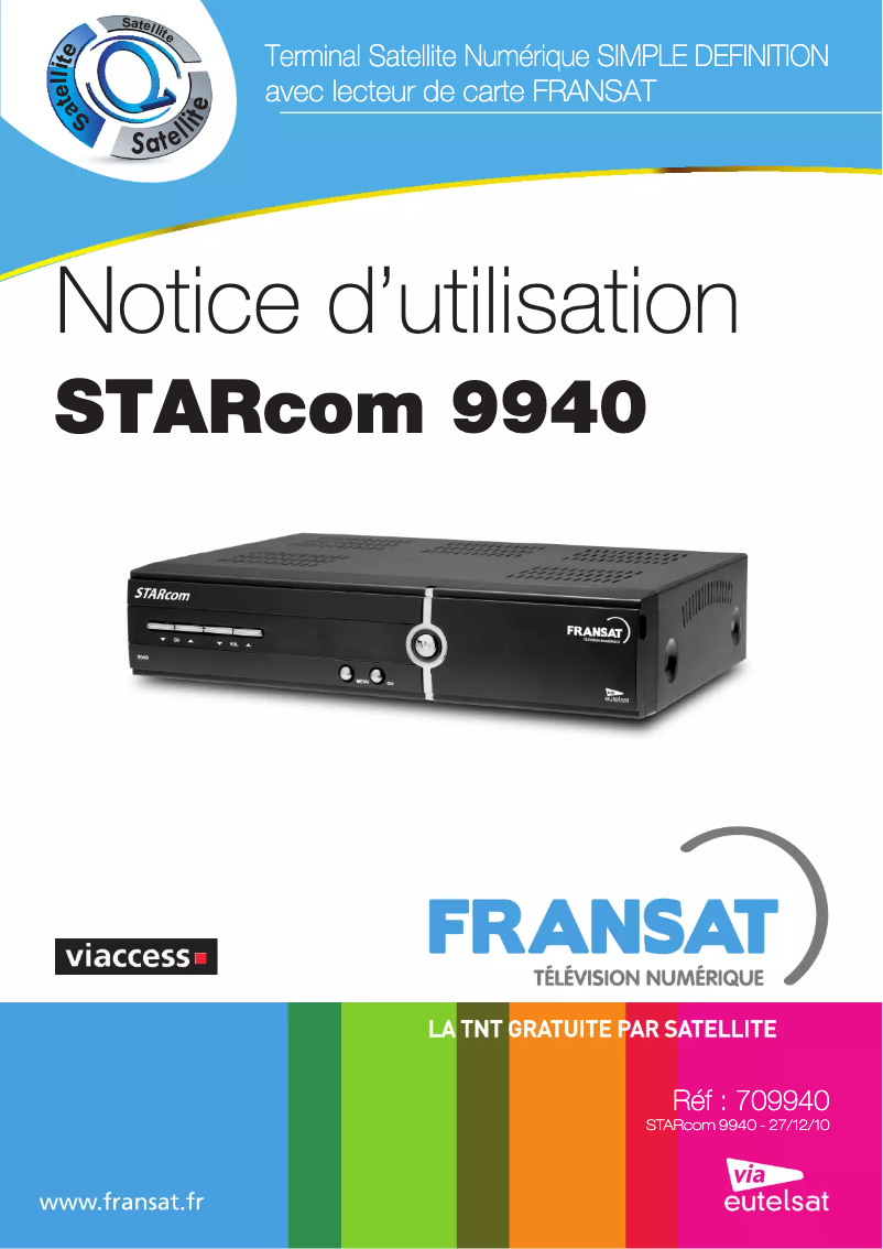 Page n°1 - Manuel utilisateur STARcom 9940