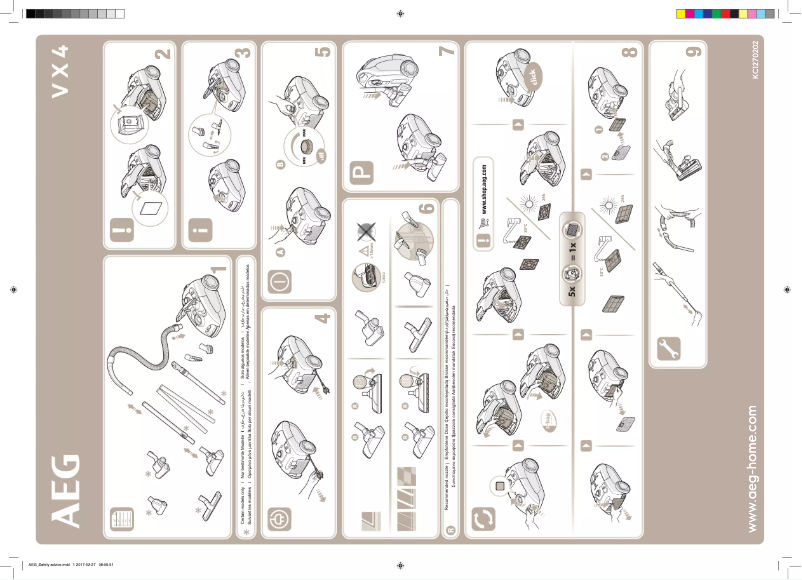 Page n°1 - Manuel utilisateur AEG VX4