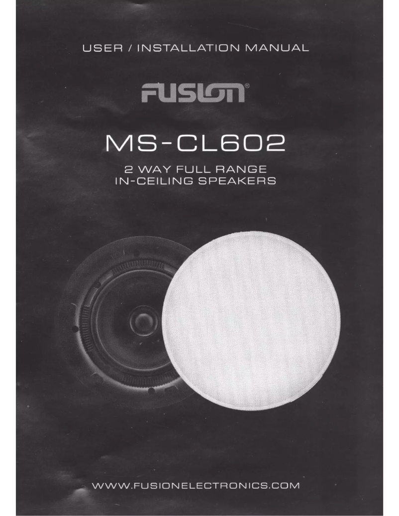 Page 1 de la notice Manuel utilisateur Fusion MS-CL602