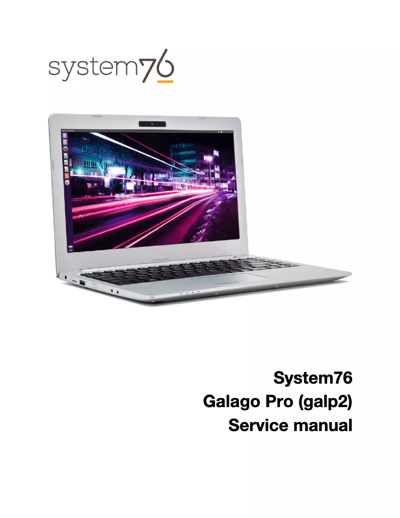 Image de la première page du manuel de l'appareil Galago Pro