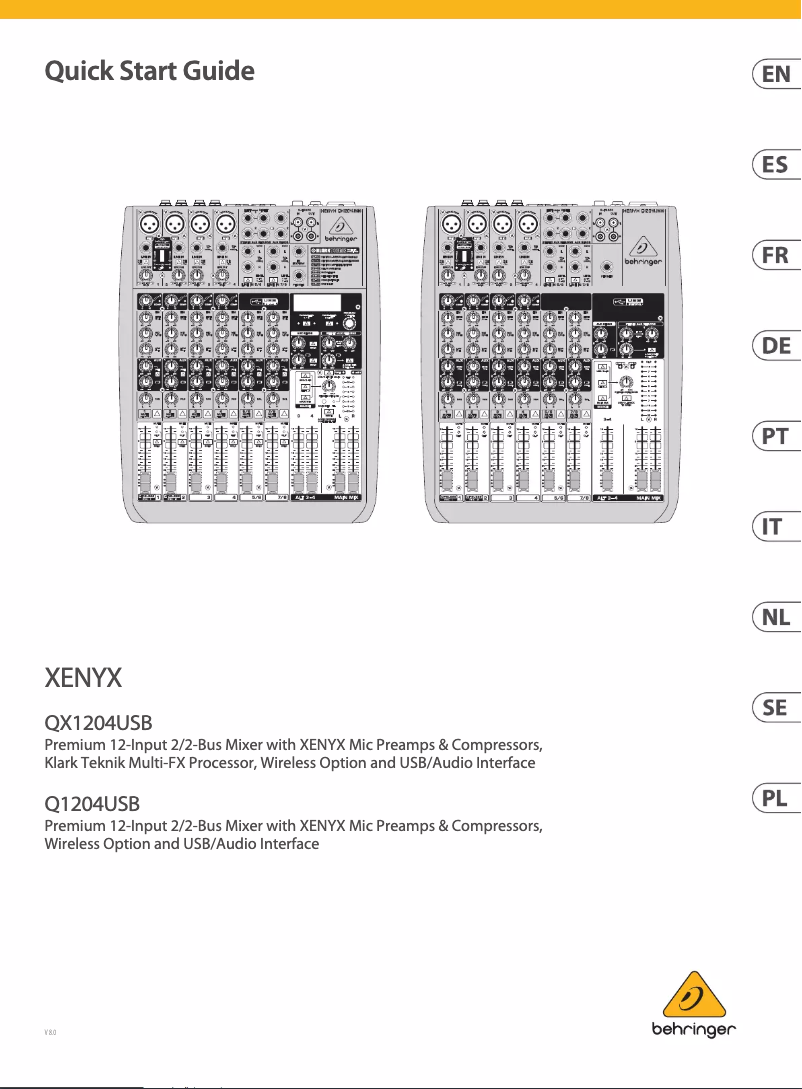 Image de la première page du manuel de l'appareil Q1204USB