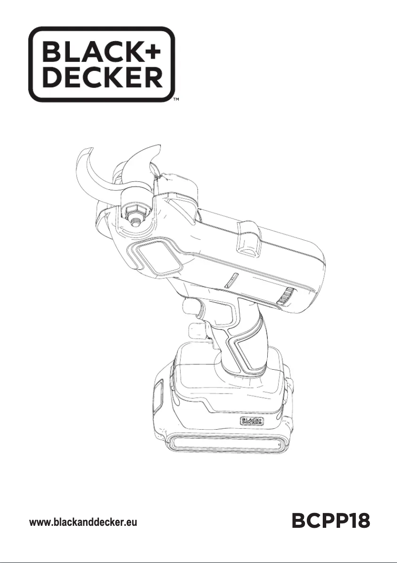 Page n°1 - Manuel utilisateur Black & Decker BCPP18