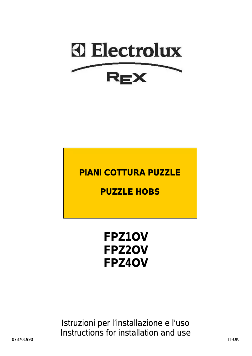 Image de la première page du manuel de l'appareil FPZ4OV