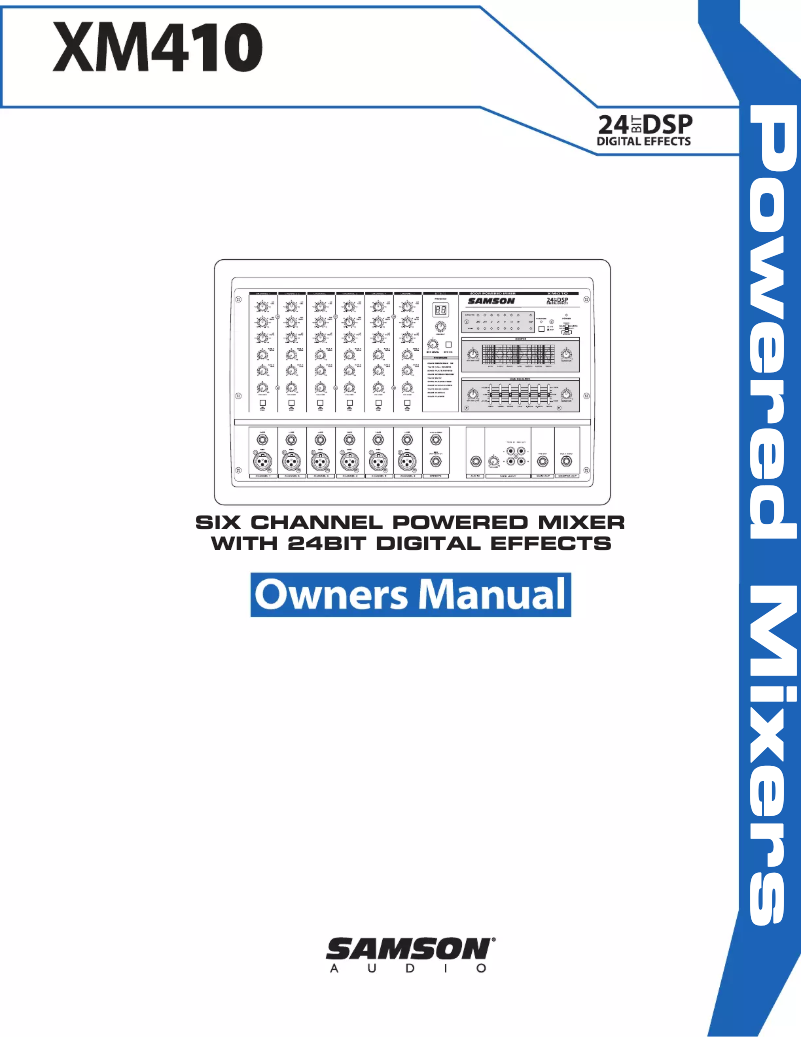Imagen de la primera página del manual del dispositivo XM410