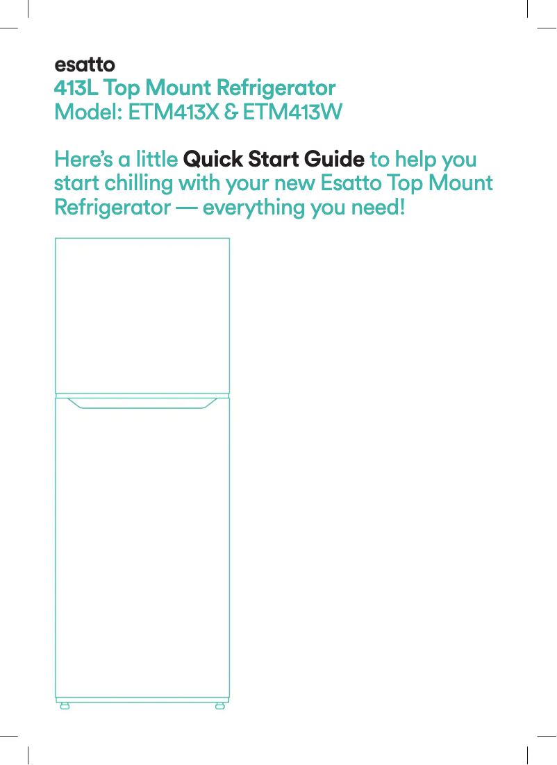 Page n°1 - Guide de démarrage rapide Esatto ETM413X