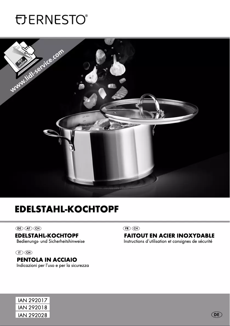 Image de la première page du manuel de l'appareil IAN 292017