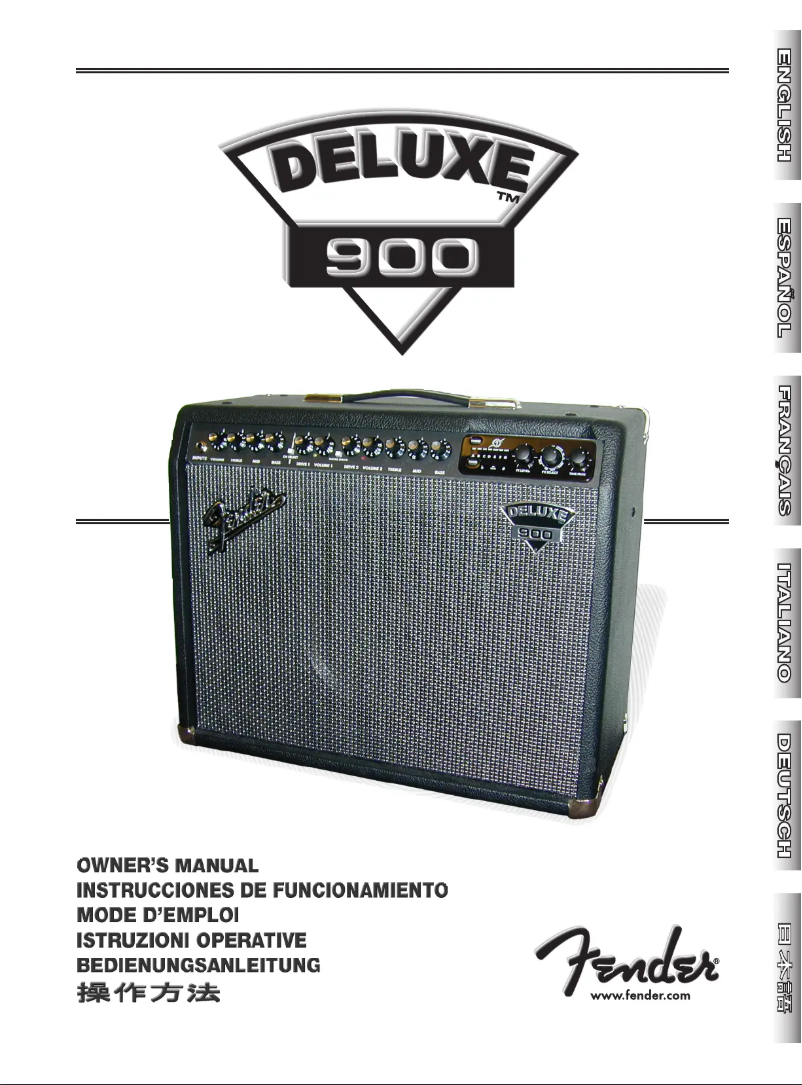 Page 1 de la notice Manuel utilisateur Fender Deluxe 900