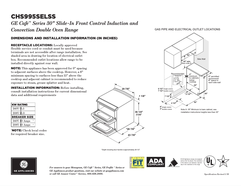 Image de la première page du manuel de l'appareil Café CHS995SELSS
