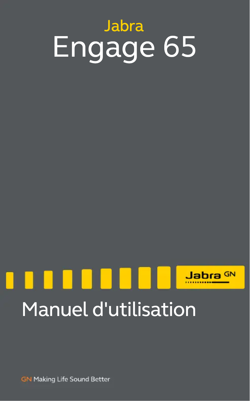 Image de la première page du manuel de l'appareil Engage 65