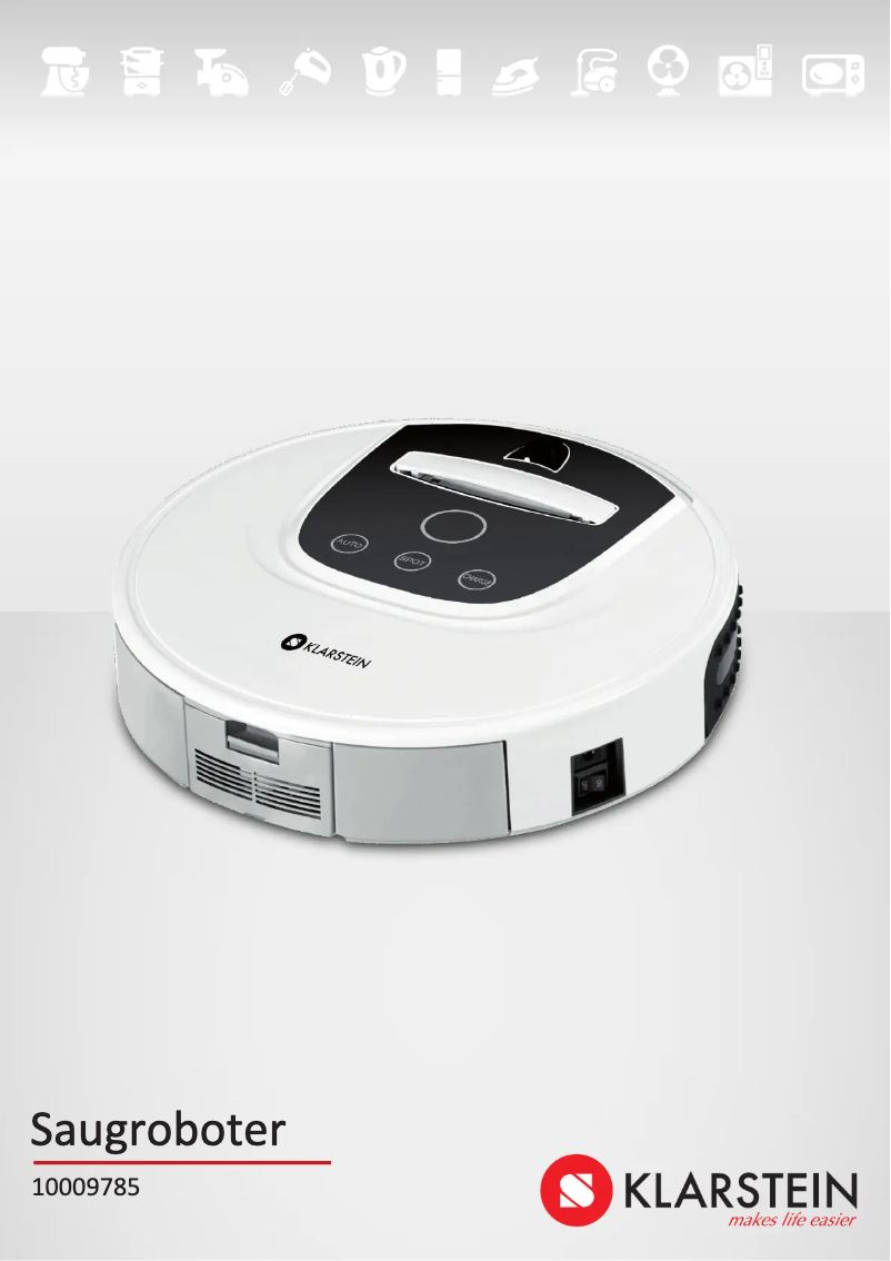 Page 1 de la notice Manuel utilisateur Klarstein Saugroboter 10028519