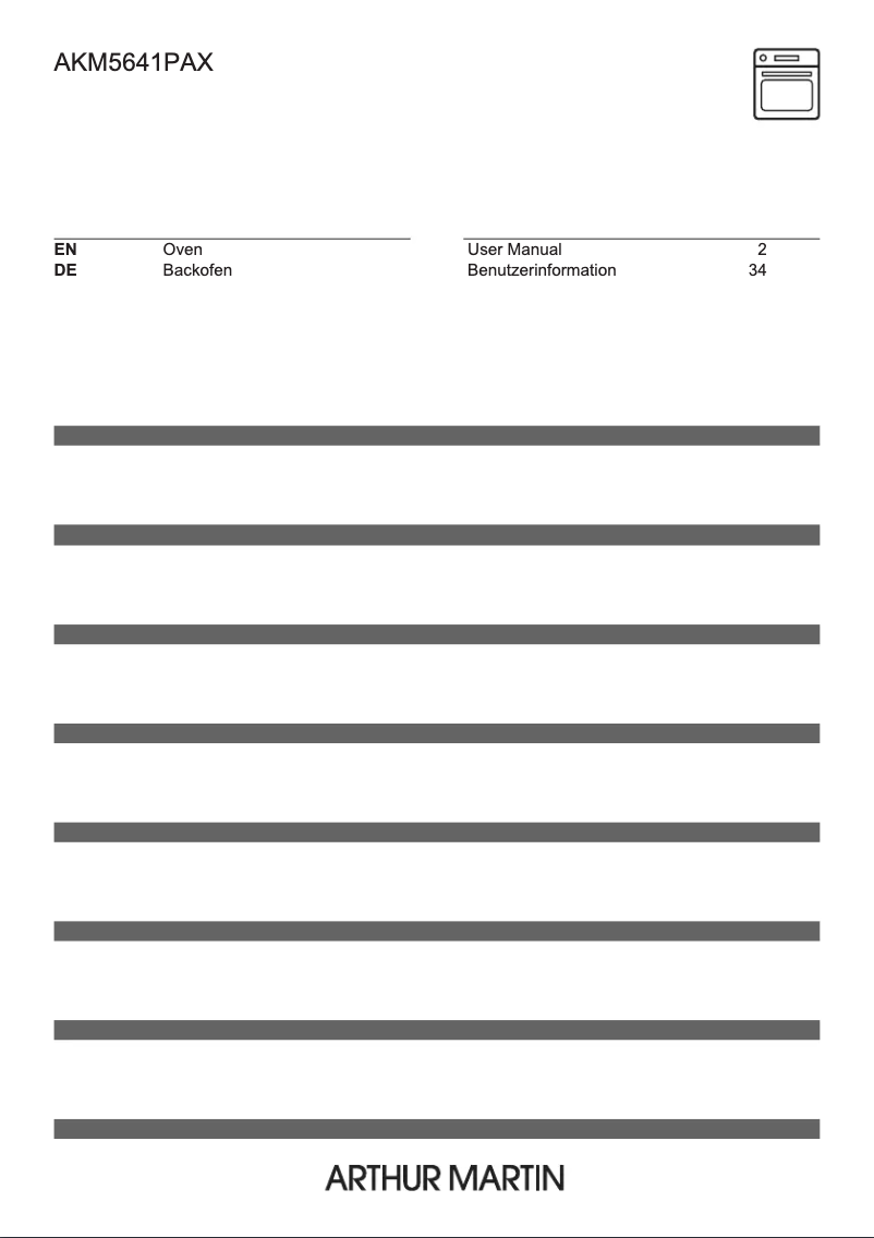 Page 1 de la notice Manuel utilisateur Arthur Martin AKM5641PAX