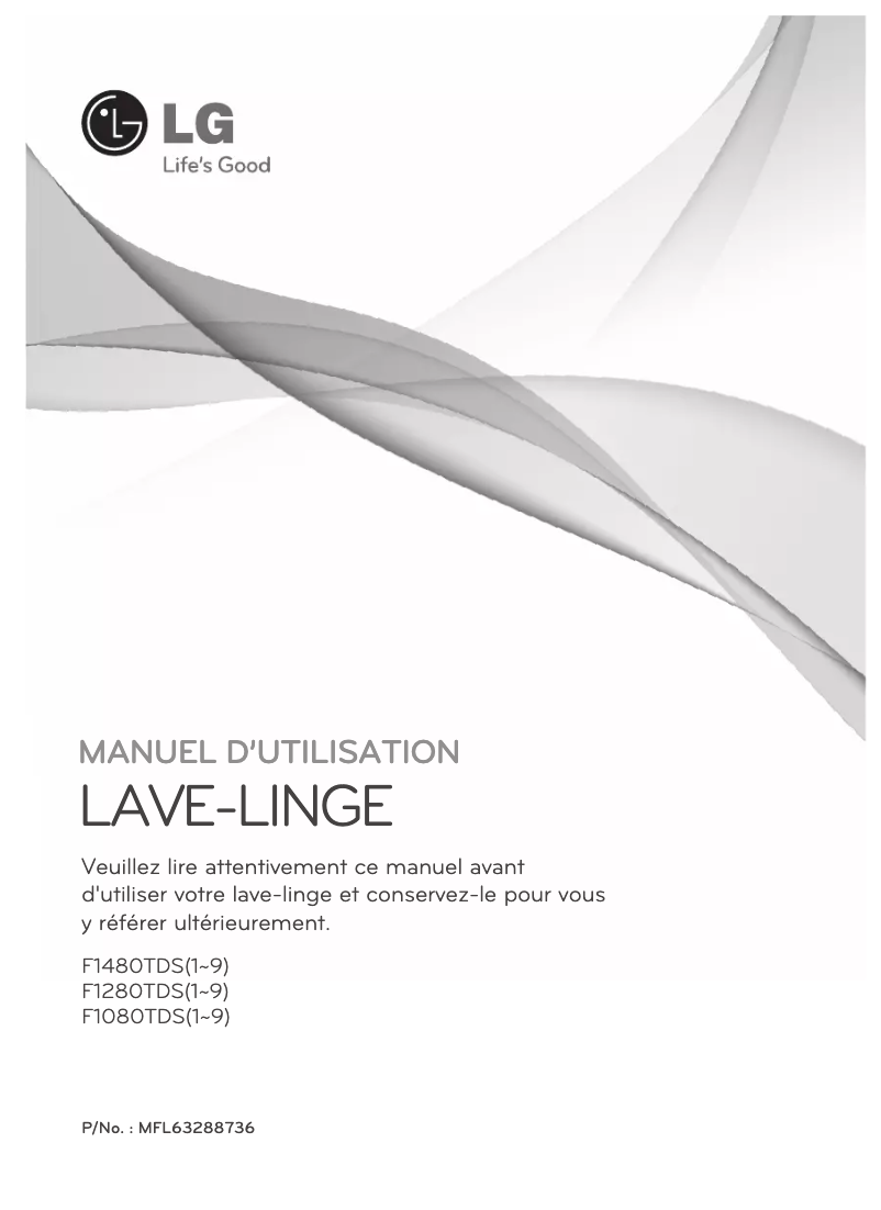 Image de la première page du manuel de l'appareil F1480TDS6