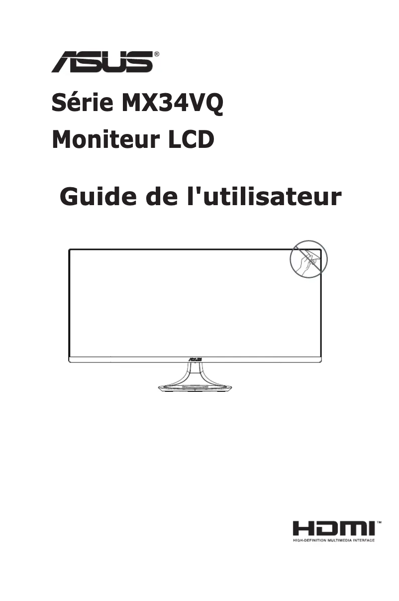Page n°1 - Manuel utilisateur Asus Designo Curve MX34VQ