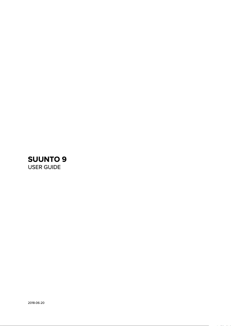 Page 1 de la notice Manuel utilisateur Suunto 9 Baro