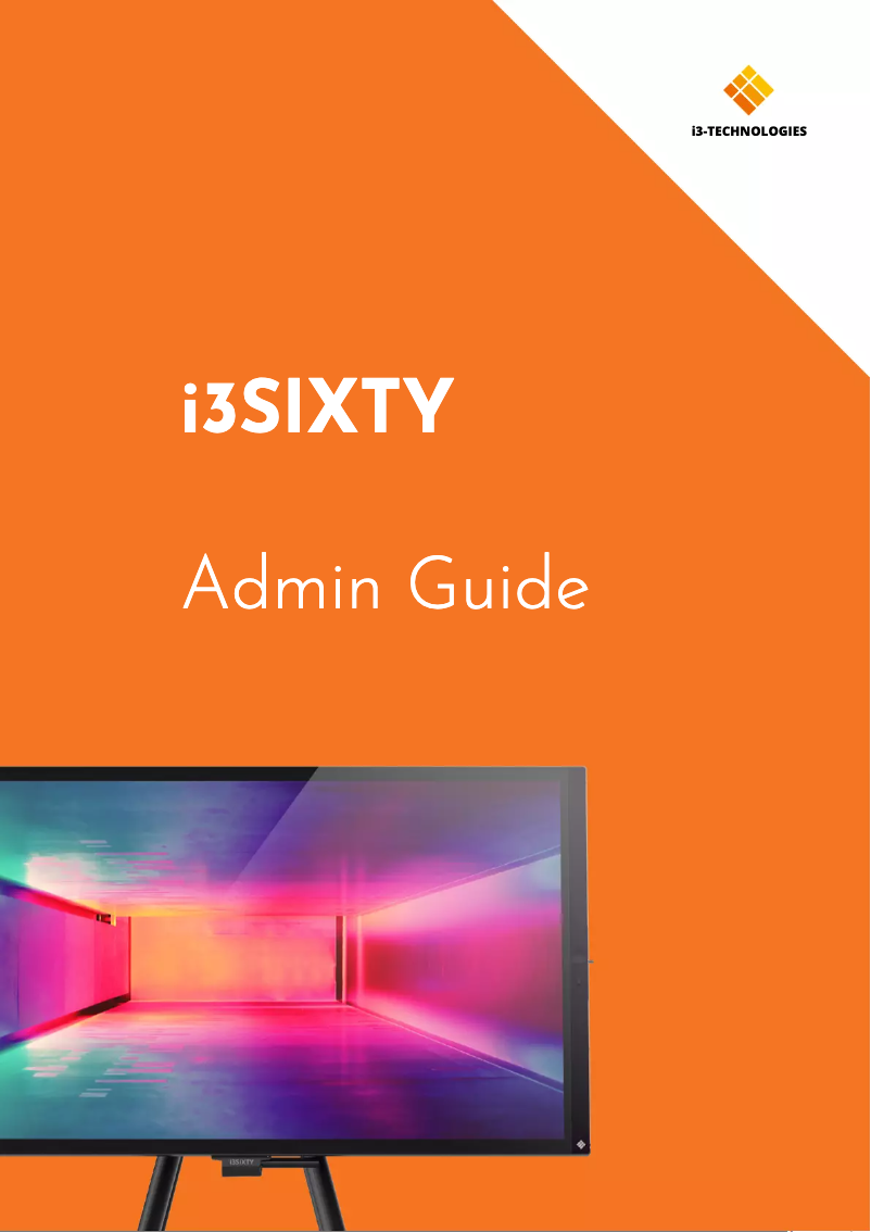 Image de la première page du manuel de l'appareil I3Sixty