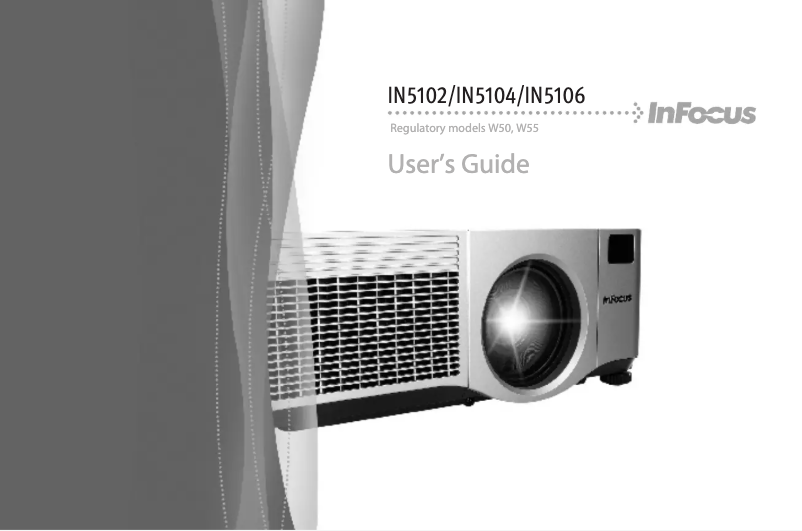 Page 1 de la notice Manuel utilisateur InFocus IN5106