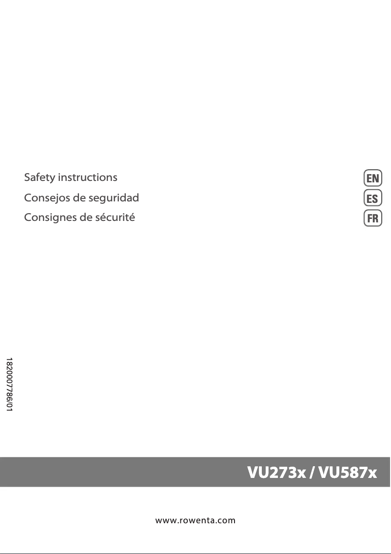 Image de la première page du manuel de l'appareil Turbo Silence Extreme Plus VU5870