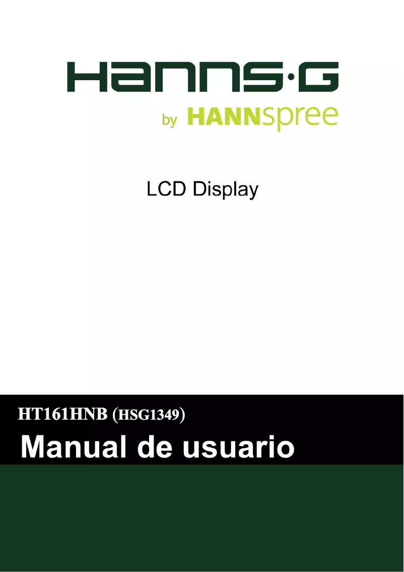 Image de la première page du manuel de l'appareil HT 161 HNB